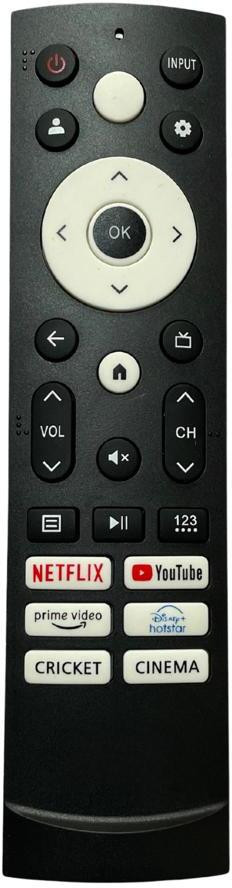 miracles in hand MIHCRCKT REMOTE COMPITABLE WITH SMART 4K LED TV (NON-VOICE) VU Remote Controller image 1