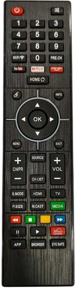 ZELENKI Compatible with Foxsky Smart Led Tv WiFi Button (Please Match Your Old Remote with Given Image) Remote Controller-image-15