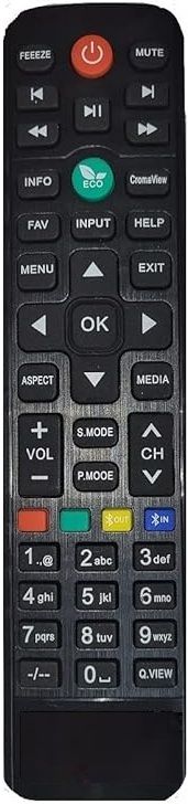 Rohit Electronics Replacement Remote Control Compatible For Croma LCD/LED TV (Exactly Same Remote Will Only Work) Remote Controller