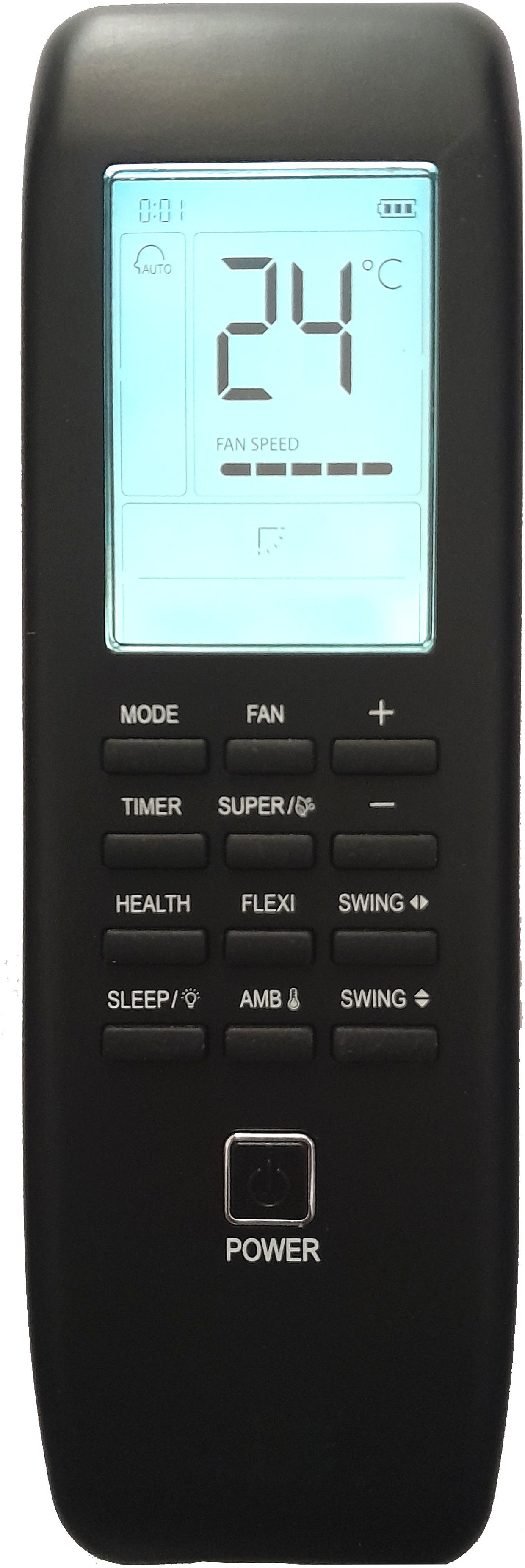 LipiWorld AC Remote Control With Backlight Display Light Compatible ForIFB AC Remote Controller image 1