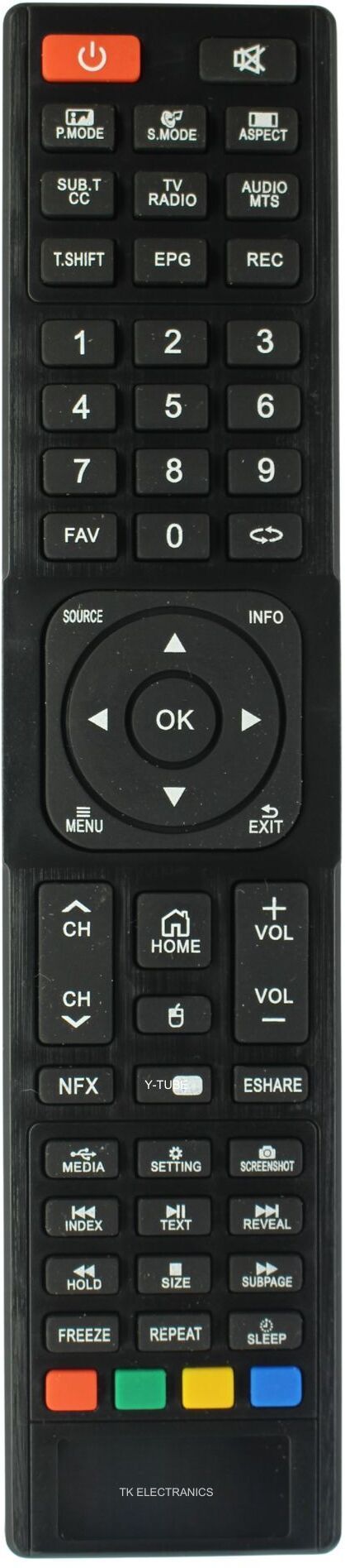 TK ELECTRANICS Compatible for Smart LED TV 591 AW-D01S AIWA Remote Controller-picture-10