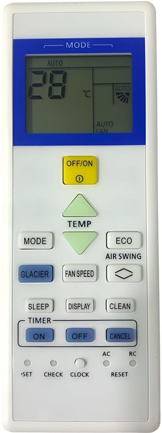 TIZOQ Remote Control Compatible for AC Remote No.157D Sanyo Remote Controller-image-35