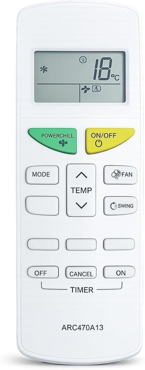 BARBET Compatible with Ac 132K, No Backlight Suitable for Split Ac Daikin Remote Controller-picture-26