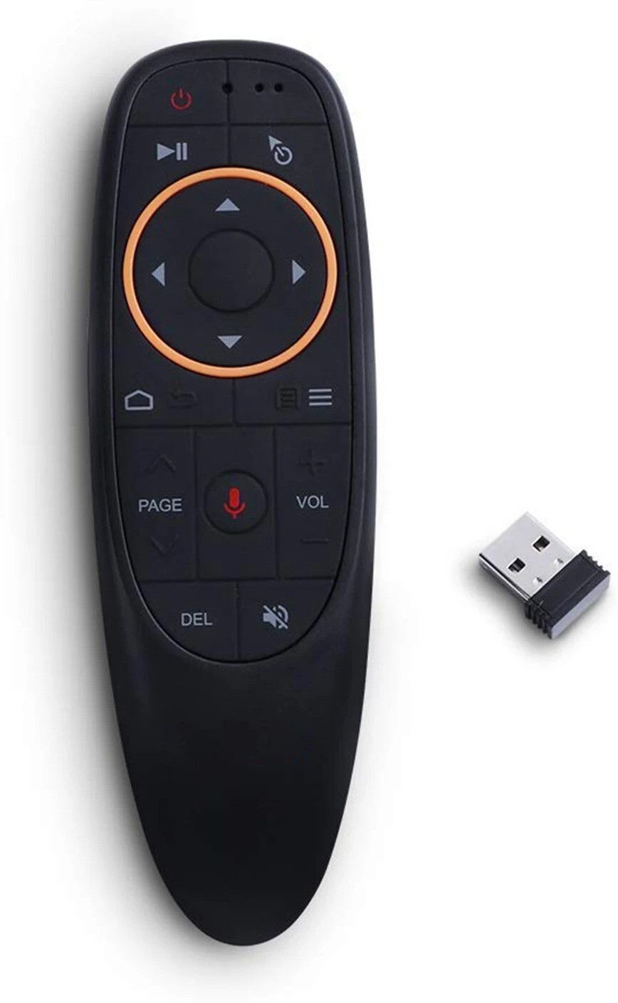 Zeptrox G10 Model Voice Remote Control 2.4G Wireless IR Learning for Smart Tv Box and PC With IR Learning Fly Air Remote Mouse for Android TV Box Black Remote Controller-image-2