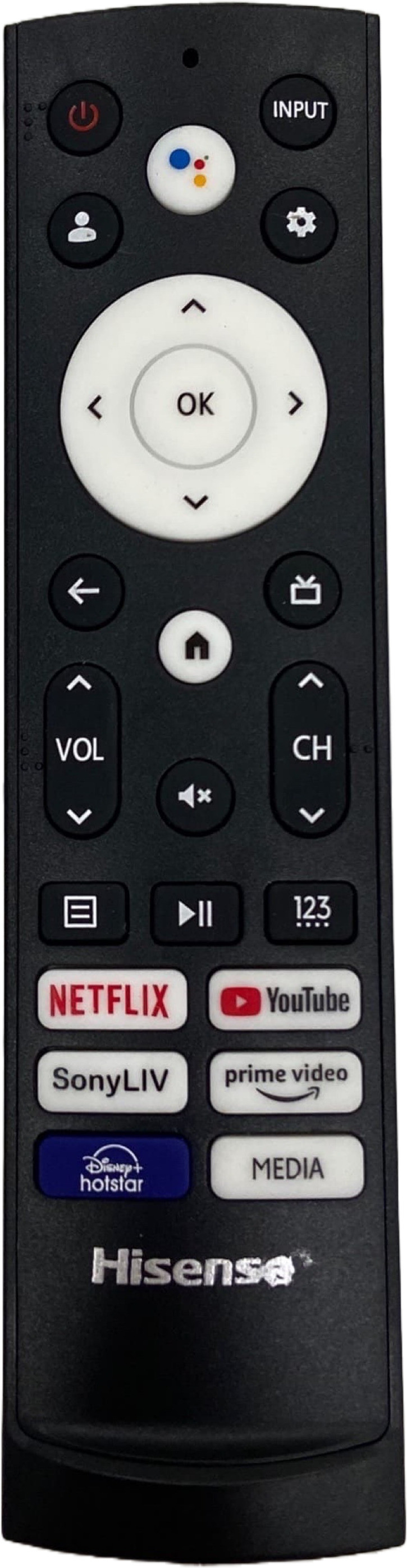SHIELDGUARD Remote Control No. 499 Compatible for LED TV (No Voice function) Hisense Remote Controller image 1