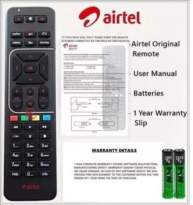 Airtel Universa DigitalTv 100% Genuine HD Recording Universa Airtel DTH Remote Controller-image-19