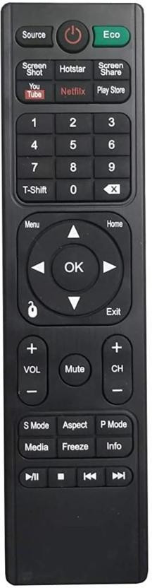 Rohit Electronics Remote Control Compatible For BPL,AKAI,INTEX,WYBOR LED LCD TVl UNI-149 (EXACTLY SAME REMOTE WILL ONLY WORK) Remote Controller image 1