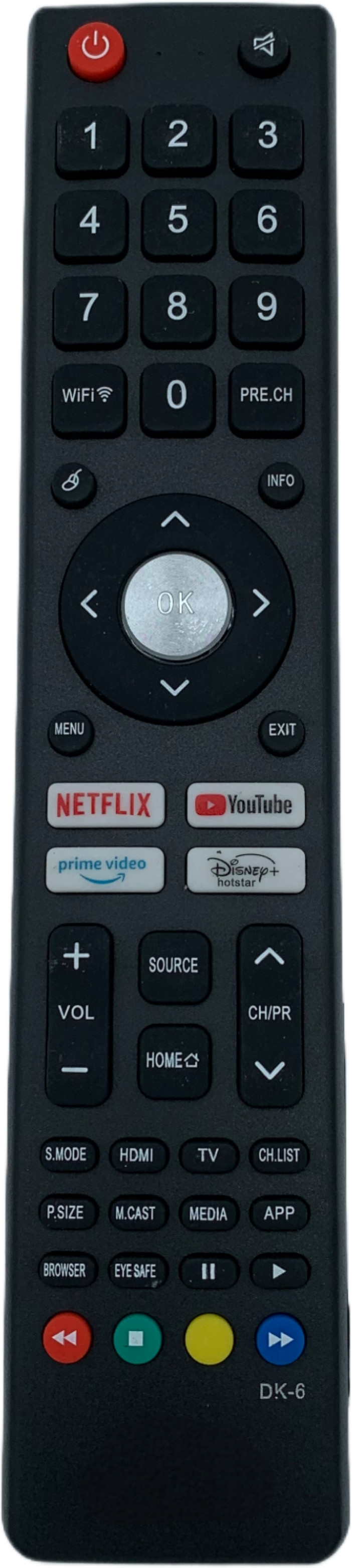 NixGlobal SKY-WAL Remote Compatible with SKYWALL SMART LED LCD TV Remote Controller image 1