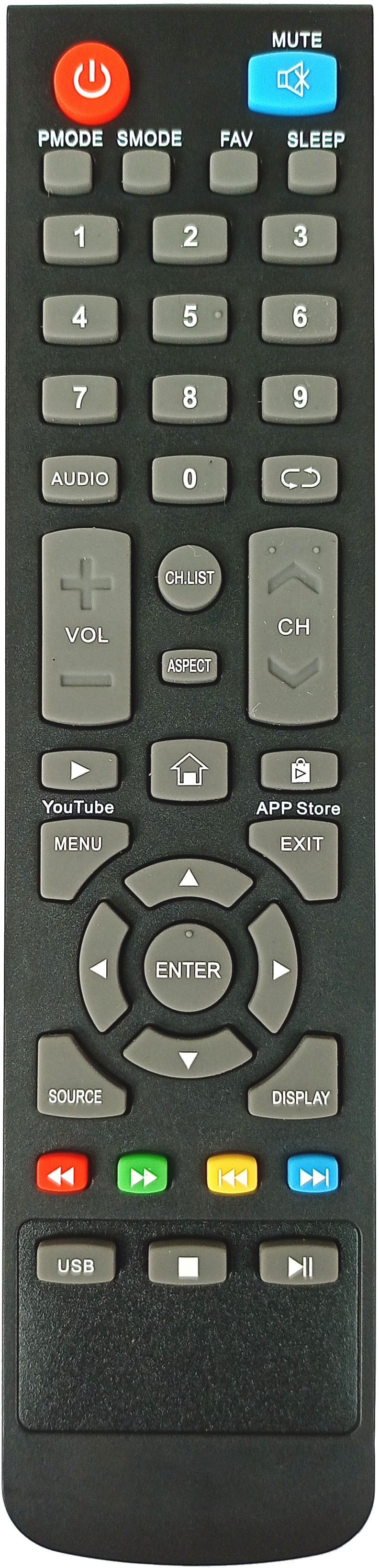 LipiWorld LCD LED TV Remote Control Compatible Forkoryo Tv Remote Controller image 1