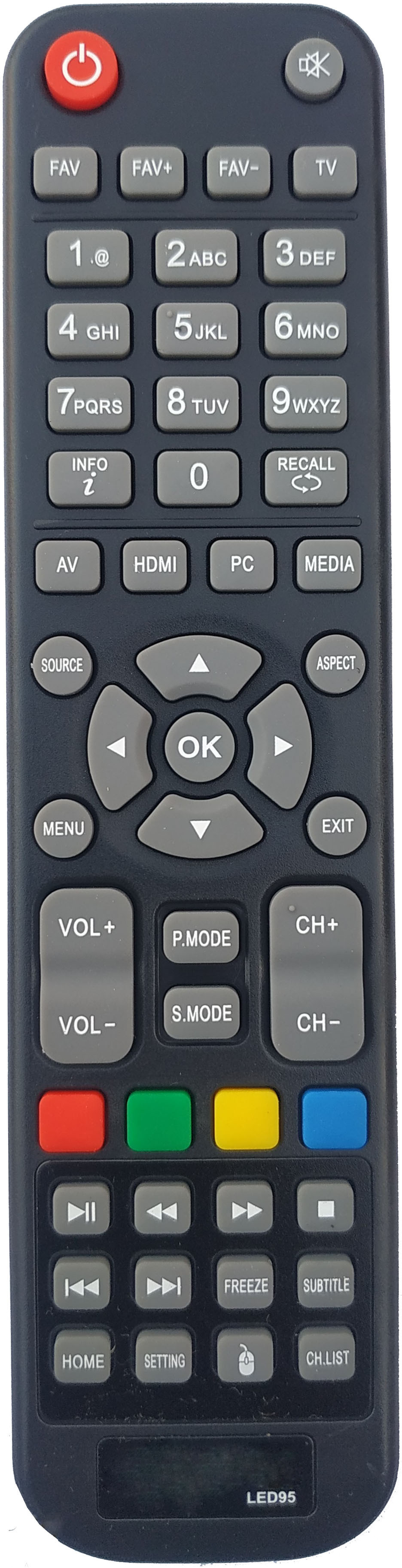 LipiWorld LED95 LCD LED Smart TV Remote Control Compatible ForDAENYX Remote Controller image 1