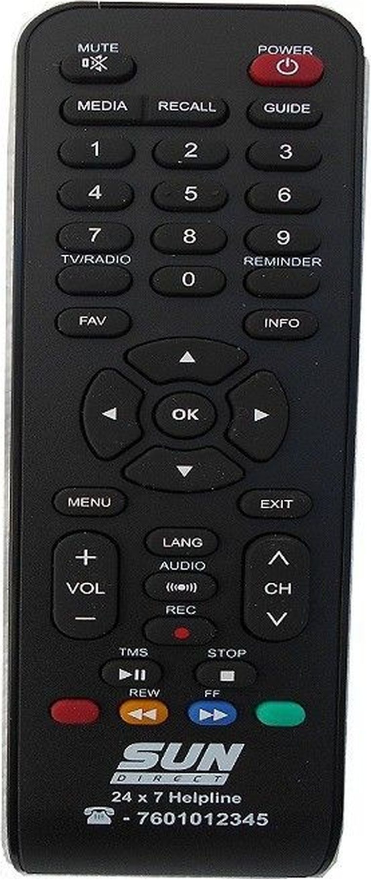 SIKOFY Compatible replacement for Sun Direct TV Smart TV Remote Sun Direct Set Top Box HD ONLY Remote Controller-picture-33