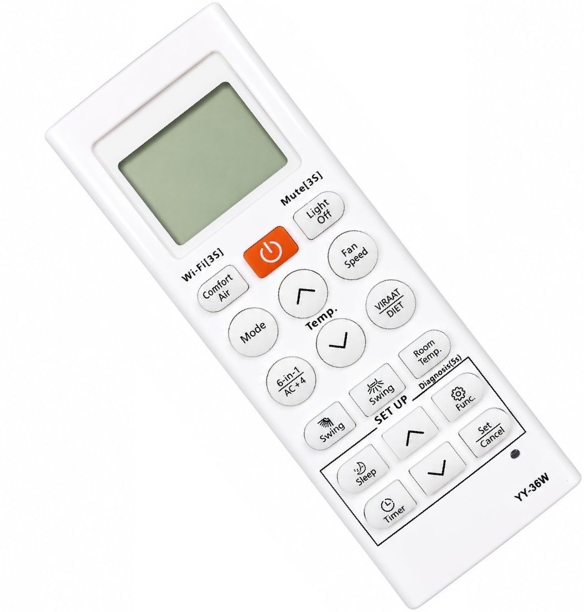 BARBET Compatible with LG Ac Model 36W, No Backlight Suitable for Split 6in1 Diet Button Ac LG Remote Controller-picture-10