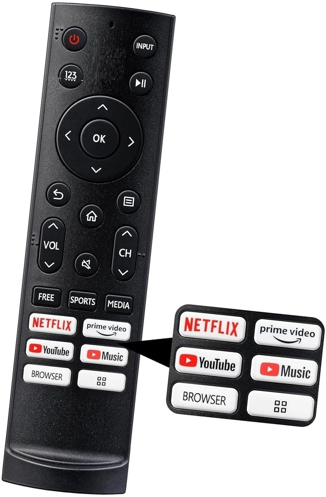 URBAN SELECT Suitable replacement remote for Hisense TV Rem Android Smart TV Remote Control Hisense 4K Ultra HD Smart QLED TV Remote Controller-picture-22