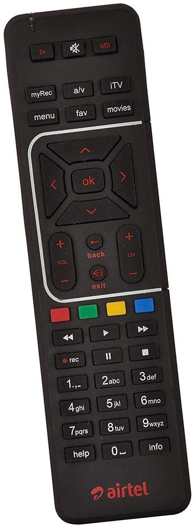 Trustbolt Compatible replacement remote for Compatible with Airtel Digital TV DTH with SD and HD Rec LED LCD Smart TV Remote Compatible with Airtel Digital TV DTH with SD and HD Recording Remote Controller-picture-31