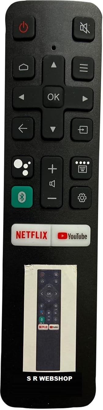 S R WEBSHOP Remote Control with Netflix & YouTube Functions Compatible for Llyod LED TV Remote Controller image 1