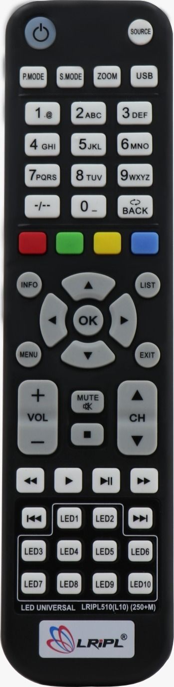 LRIPL LR510 Remote Control for all chinses/local/smart LCD LED smart TV chinese TV, local TV, all non branded TV Remote Controller