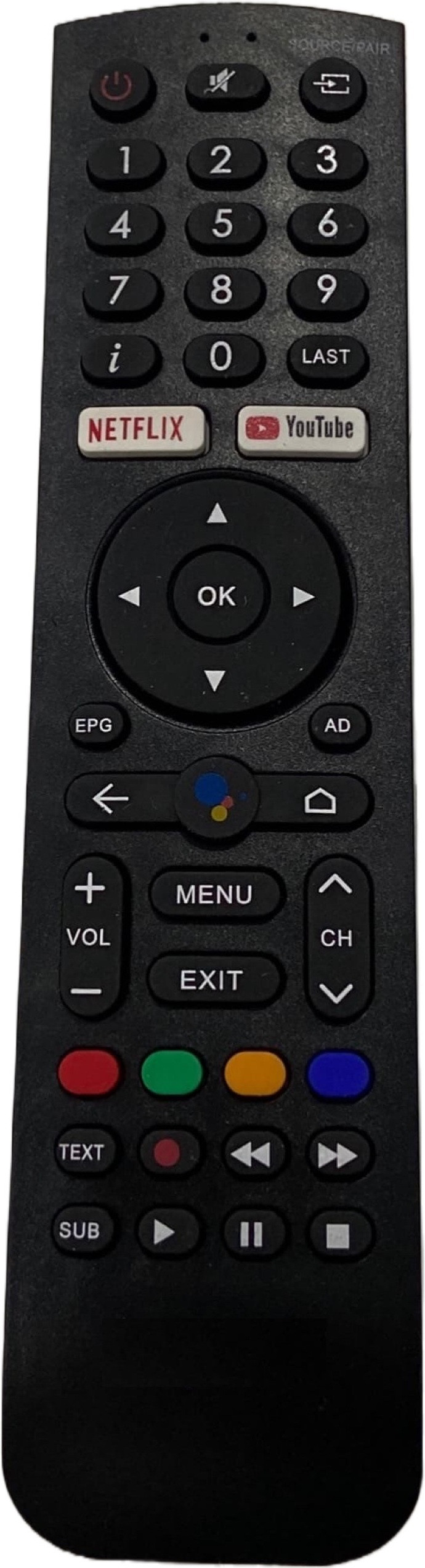 SHIELDGUARD Remote Control 695 Compatible for Impex LED TV Remote Controller image 1