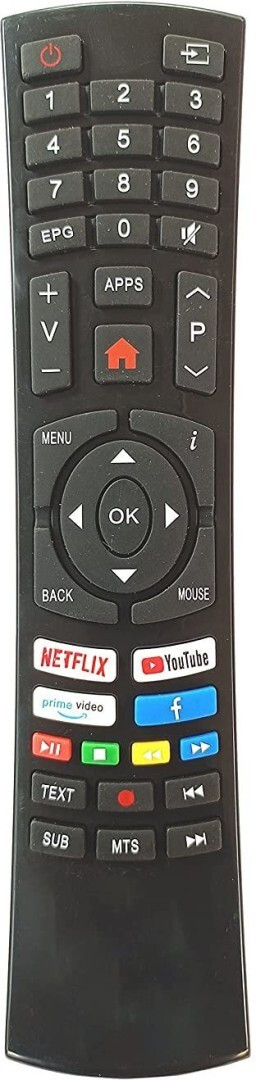 NixGlobal IM-PEX SMART LED Remote Compatible with IMPEX SMART ANDROID LED LCD TV Remote Controller image 1