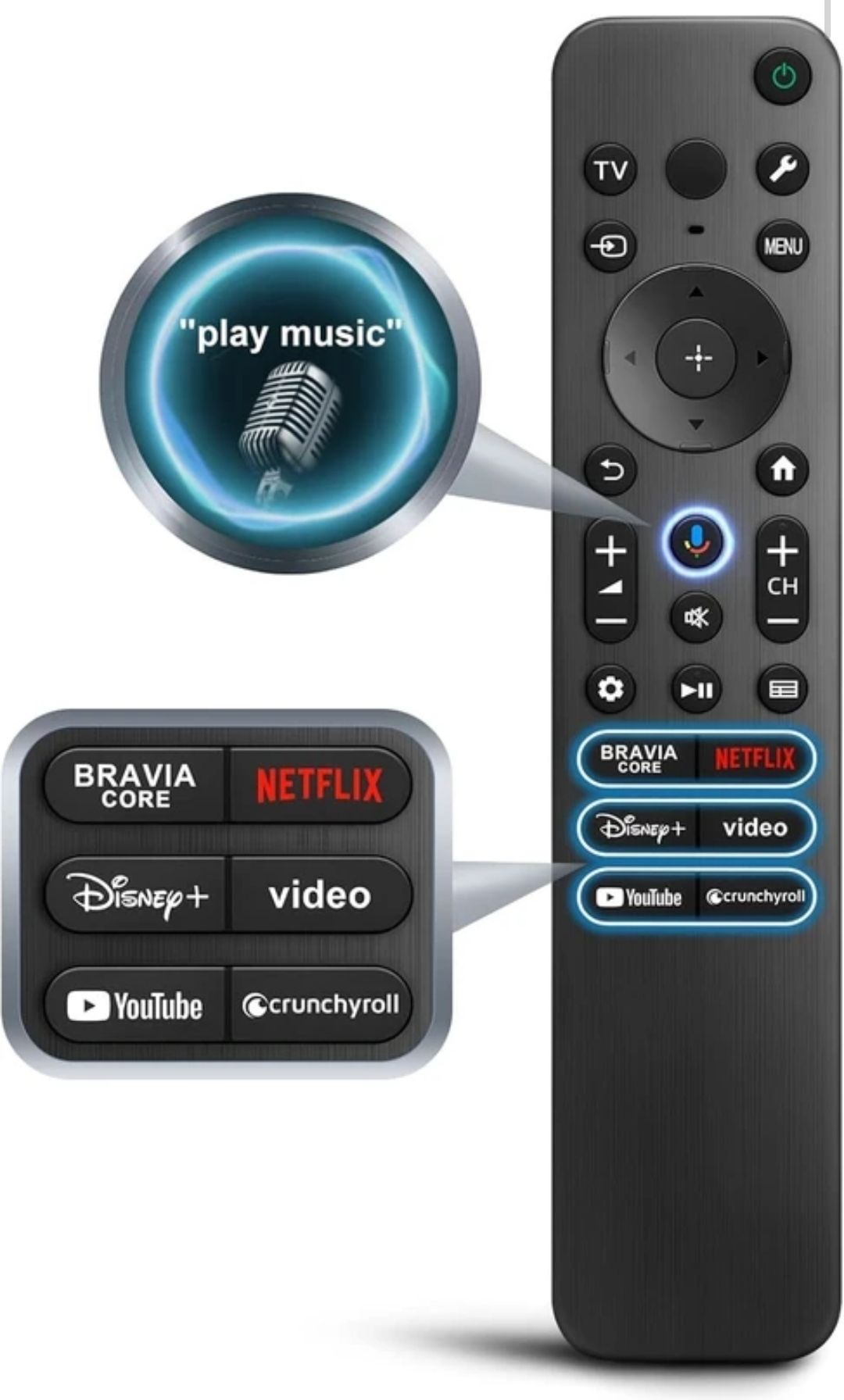 RM SONY LED TV REMOTE ( VOICE COMMAN )( Google TV )(ORIGINAL & PREMIUM QUALITY) SONY LED 4K Ultra HD Smart LED Google TV Remote SONY MODEL :- (SONY BRAVIA 2)(SONY BRAVIA 3)(SONY BRAVIA 5) Remote Controller-picture-10