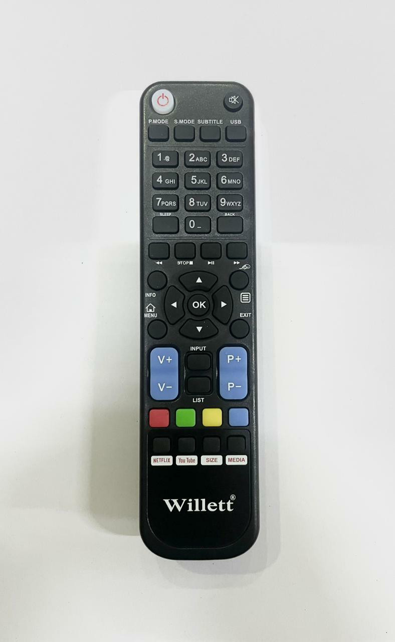 J.K. WEBSHOP Remote Control Compatible With LCD/LED Tv Willet Remote Controller image 1