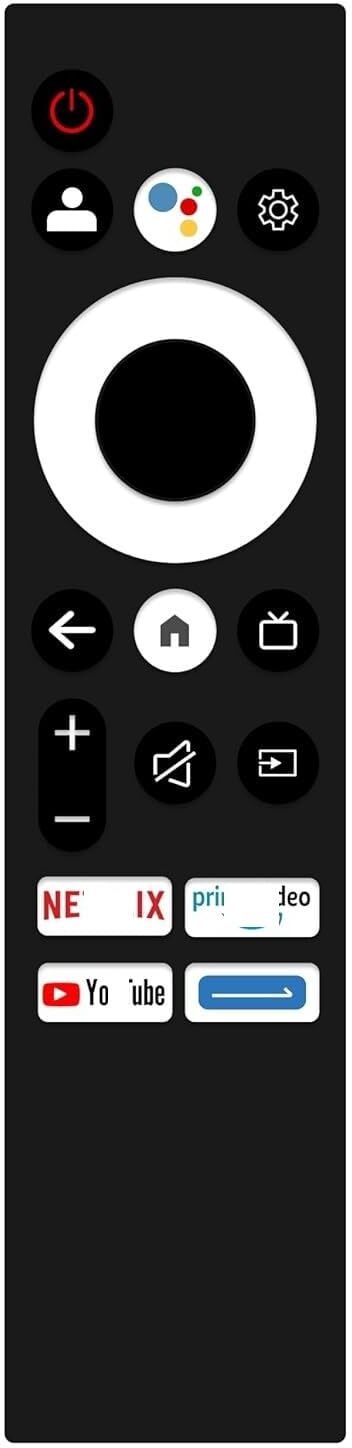 zieva store Compatible with Smart Tv Remote – With Voice(Blue Arrow) - Pairing Must SANSUI Remote Controller-picture-13