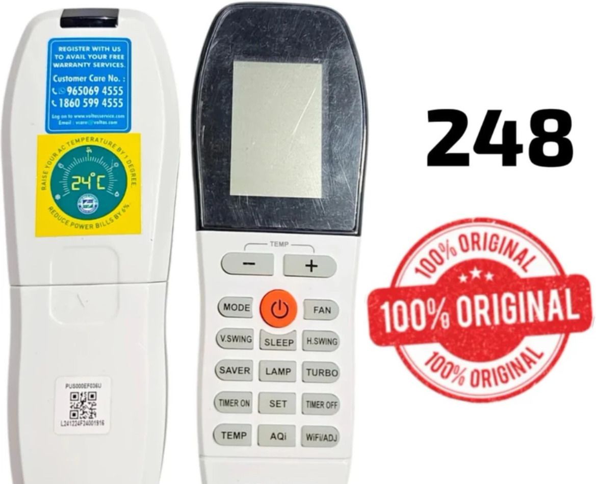 THE BLACK TECH 248 Ac 248 Ac Remote OG CARE Best Performance For Voltazz Ac Voltas zzz Remote Controller-image-8