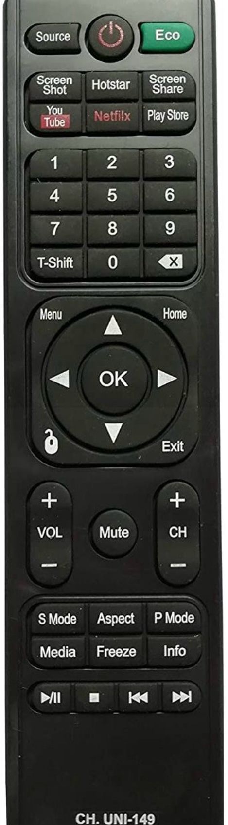 J.K. WEBSHOP Remote Control Compatible for Wybor LCD/LED TV (UNI-149) Exactly Same Remote Will Only Work Remote Controller-picture-24