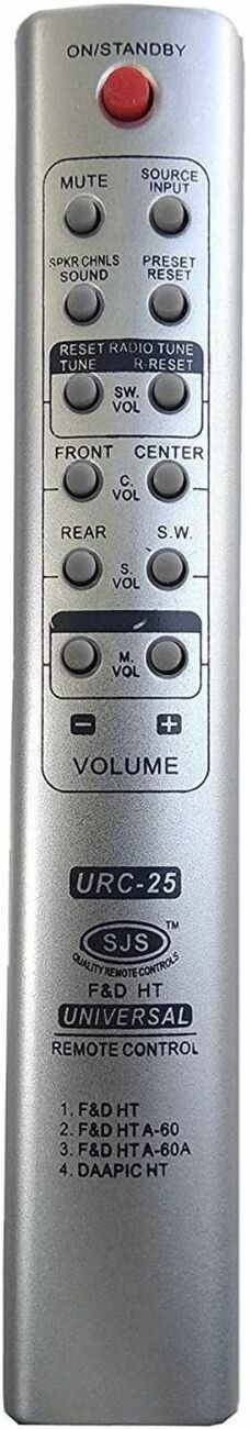 Rohit Electronics Remote Compatible forSystem F&D Universal Home Theater Remote Controller image 1