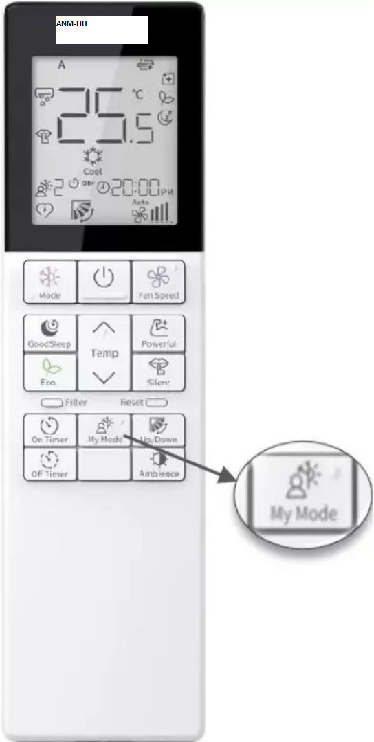 ANM Remote Compatible For Hitachi AC 1.50 T RAS.B318PCAIBA 3 Star HITACHI - SAME MODEL ONLY Remote Controller image 1