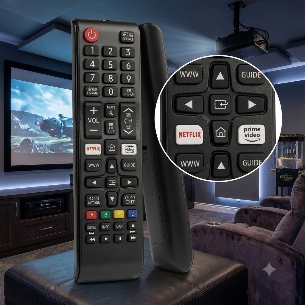 Skyyard Samsung Smart TV Universal Remote Control with Netflix & Prime Video Keys SAMSUNG, REMOTE BN59-01315A Remote Controller-image-22