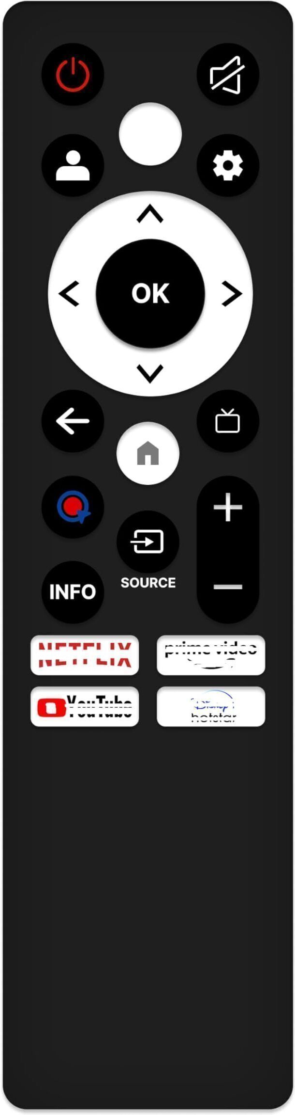 URBAN SELECT Compatible replacement remote for Compatible with Smart Tv Remote - Without Voice- for 4K ANDROID TV -005 VW Remote Controller-picture-17