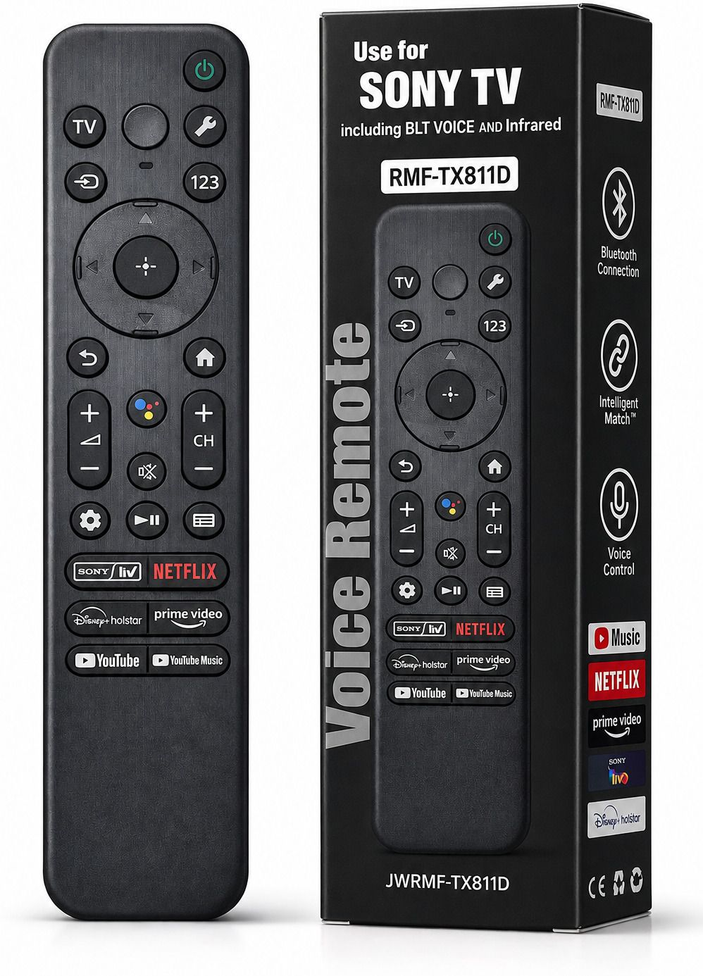 Walkusto Sony RMF-TX811D With Voice Control Premium Remote Compatible with Sony Remote Controller-image-26