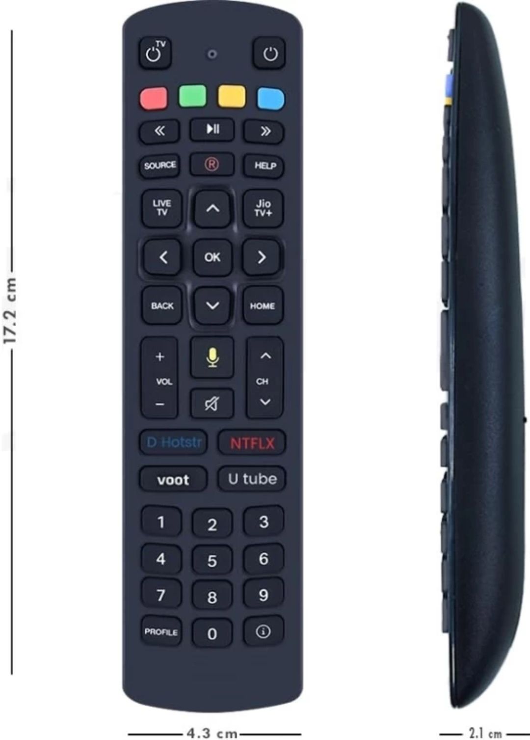 OSWORLD Jio Fiber Set Top Box Voice Remote Replacement Voice Supported Remote Control for Jio Fiber Set Top Box Remote Controller-image-7