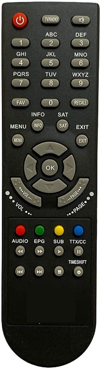 SAYENY DTH Set Top Box Remote Compatible with MPEG-4 8007, 8009, 888, 888plus, 8786, 8785 Set Top Box Remote Controller image 1