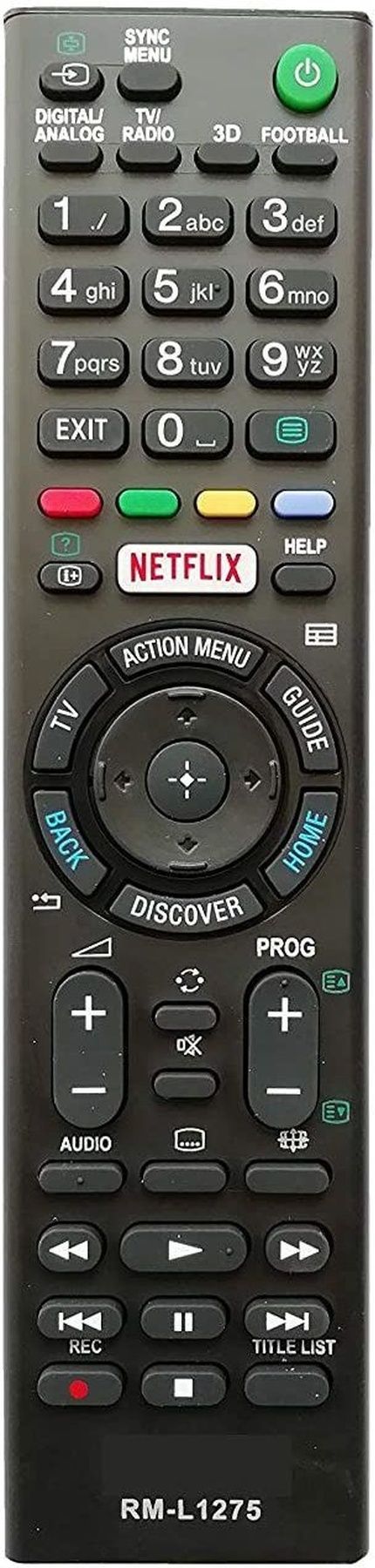 Trustbolt Compatible replacement for Sony Smart TV Remote 1275 Smart TV Remote SONY Remote Controller-image-38
