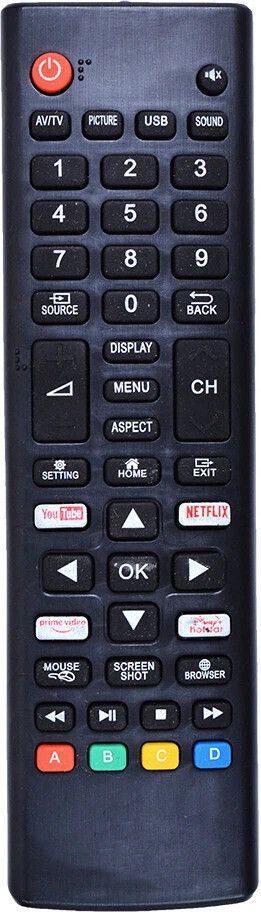 RESORB LED 493 Compatible Remote Control for Crown Smart TV Remote Control for Crown Smart LED LCD Television Remote Controller-image-1
