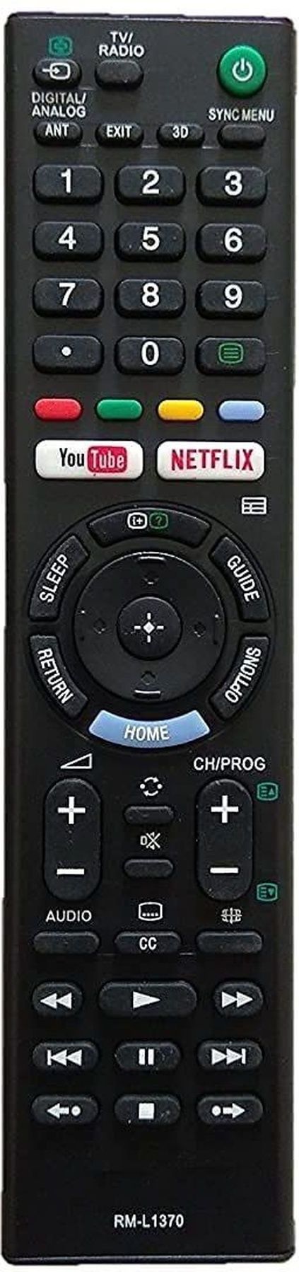 SIKOFY Compatible replacement for Sony Smart TV Remote RM-L1370 Smart TV Remote Sony Bravia Remote Controller-image-48