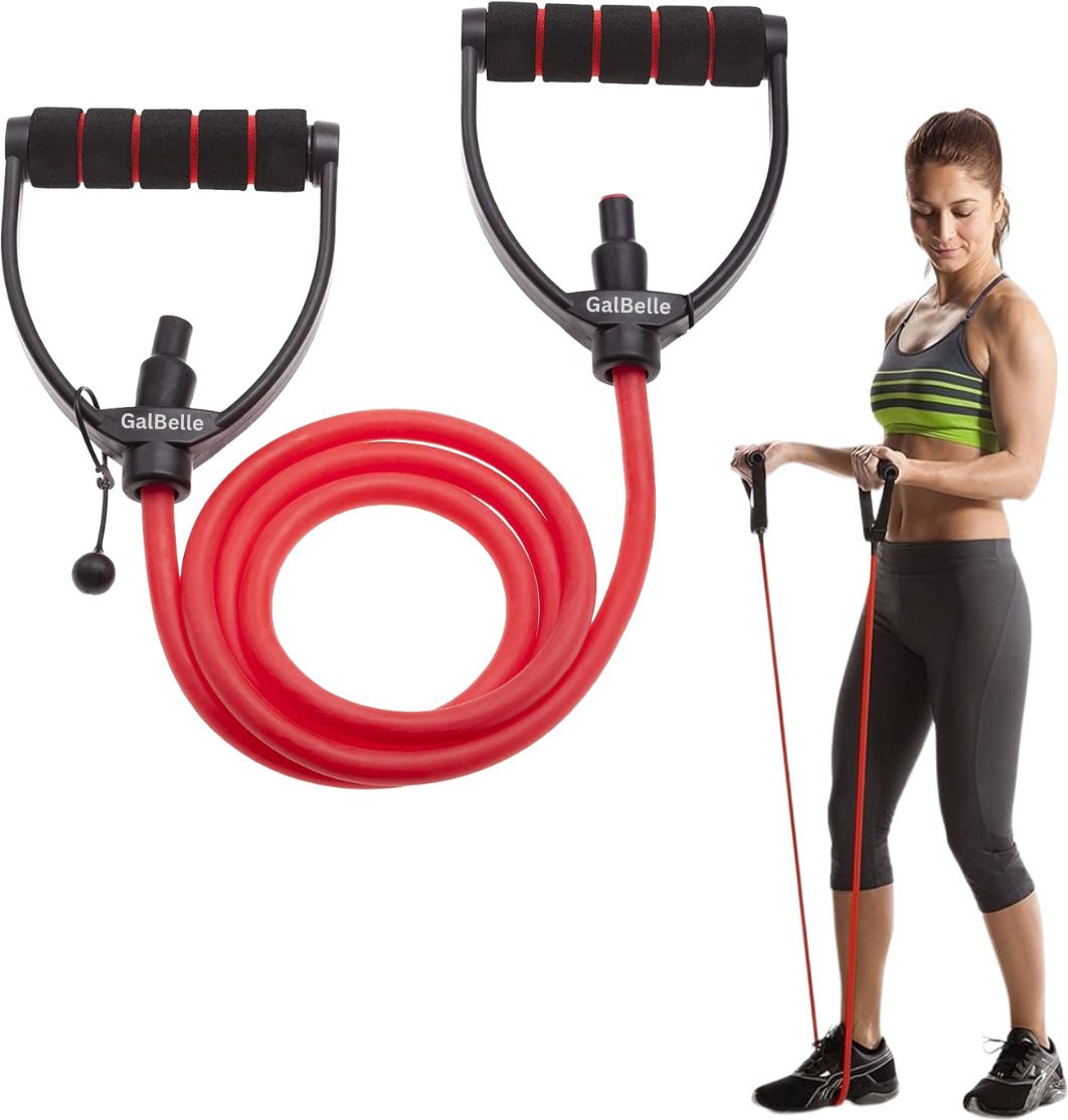 Resistance Tube with Foam Handles | Up to 15kg Resistance Band for Workout Resistance Tube-image-44