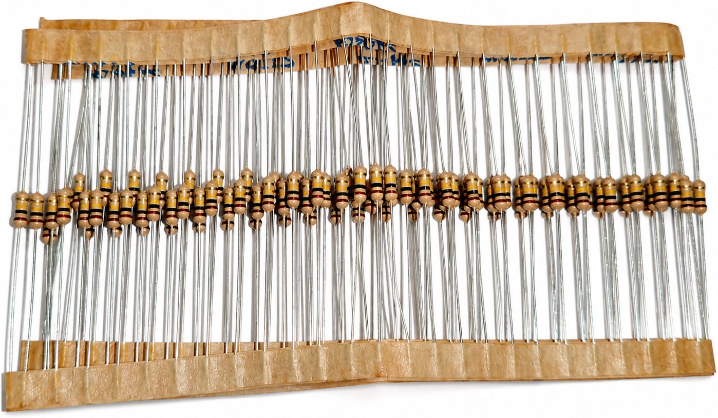 DIY Electronics 100K Ohm 1/4W ±5% Carbon Film Resistor, 100pcs Fixed Resistor-image-36