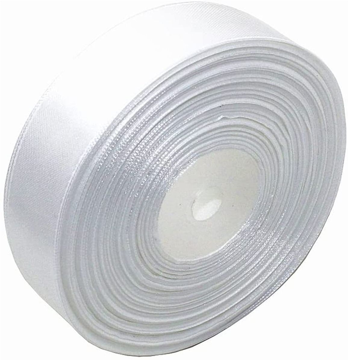 Shree shyam White Ribbon Roll 18 MTR. Decorations, Gift Wrapping, Arts and Craft White Silk Ribbon-image-27