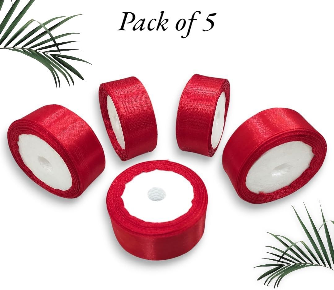 world wide villa 5 satin ribbon roll for Red Satin Ribbon-picture-12