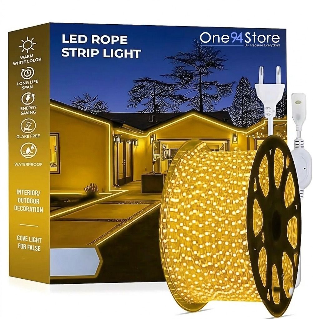 kavora 1800 LEDs 15 m Yellow Steady Strip Rice Lights-picture-3
