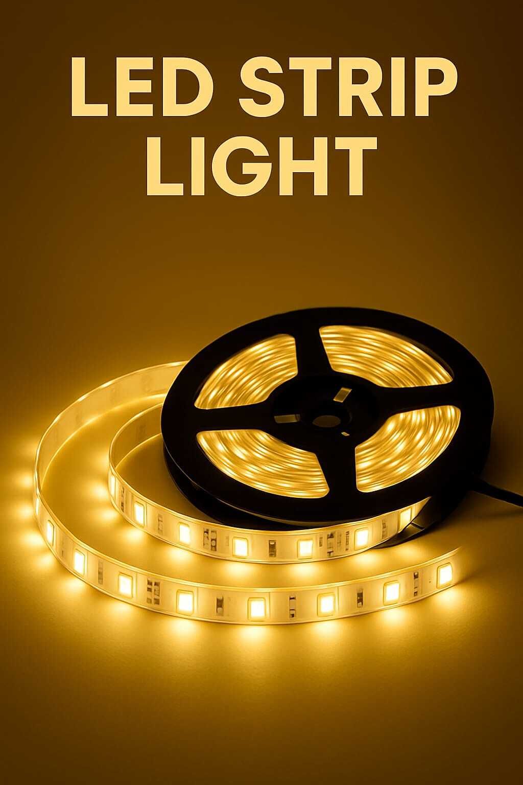 240 LEDs 4 m Yellow Steady Strip Rice Lights-image-3