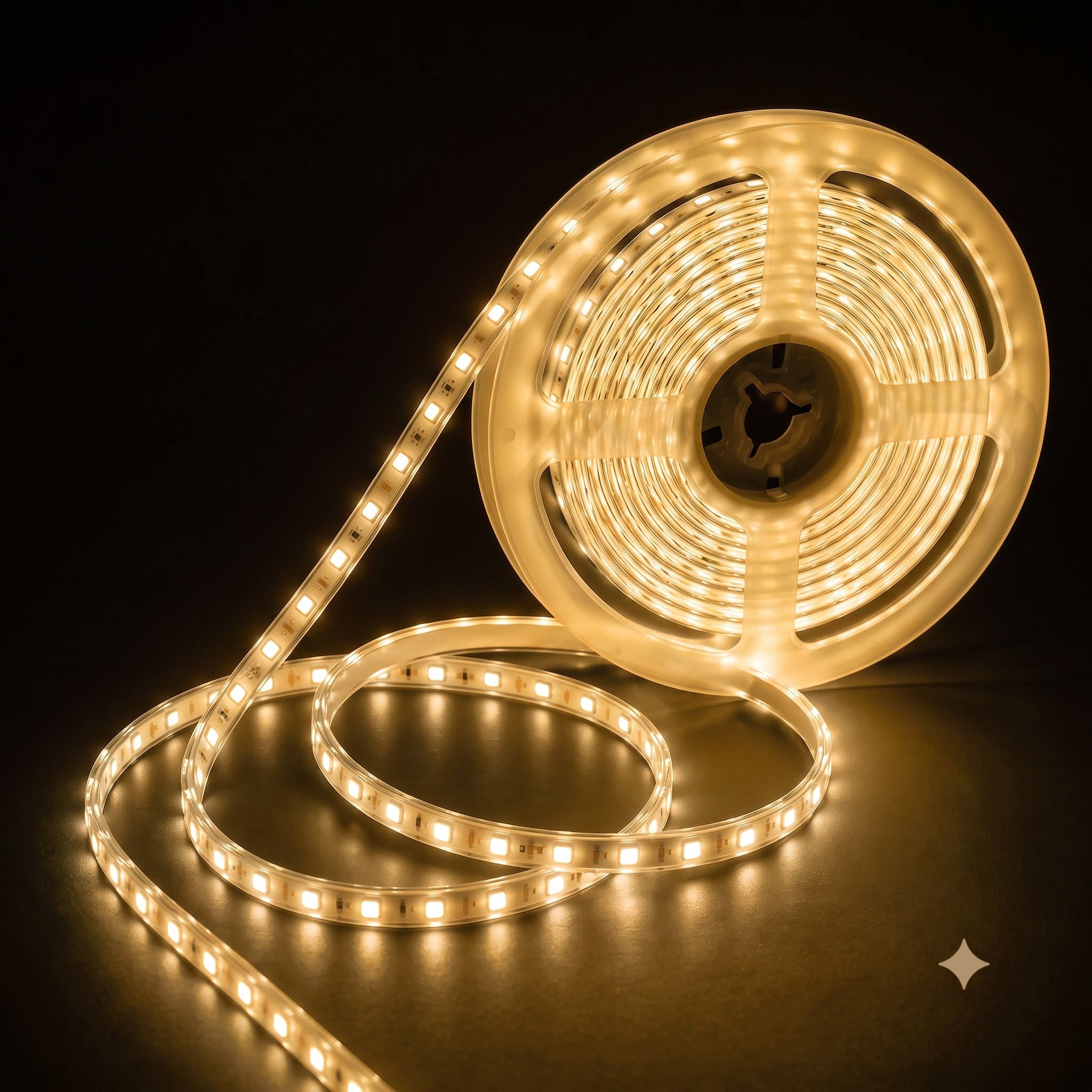 1200 LEDs 10 m Gold Steady Strip Rice Lights-image-20