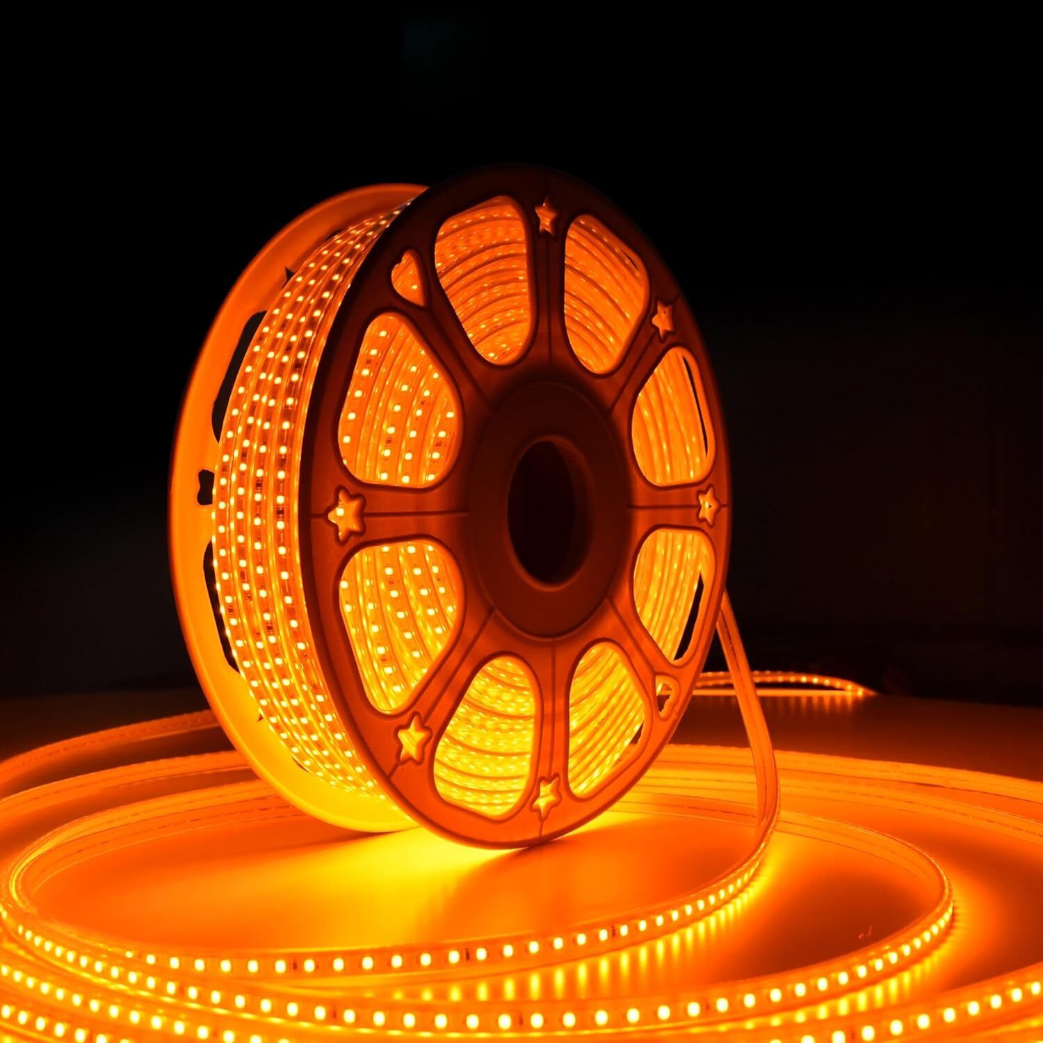 mprow 1200 LEDs 10 m Orange Steady String Rice Lights-picture-10