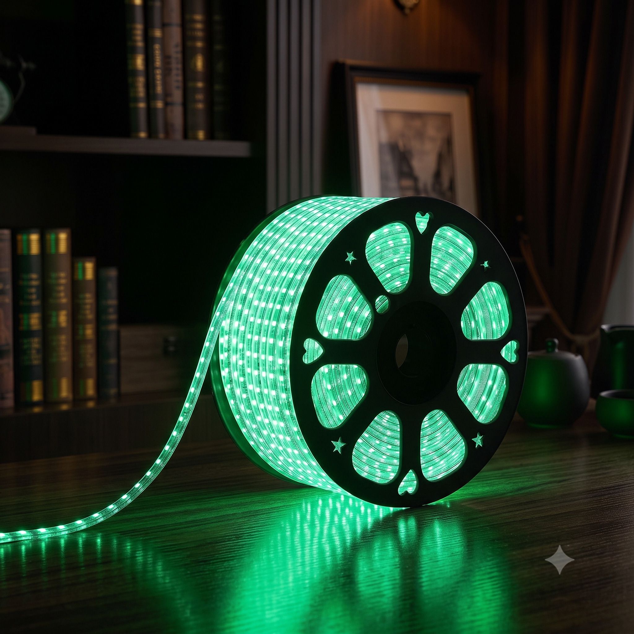 lumionex 1200 LEDs 10 m Green Steady Strip Rice Lights-picture-42