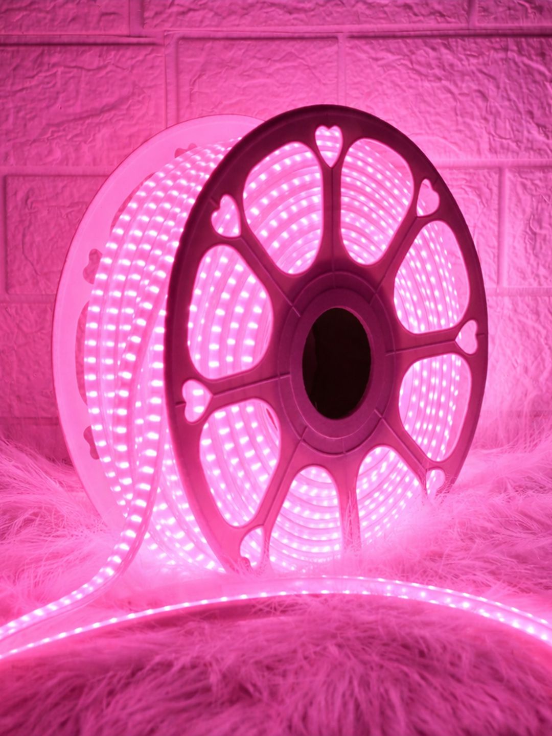 480 LEDs 4 m Pink Steady Strip Rice Lights-image-34