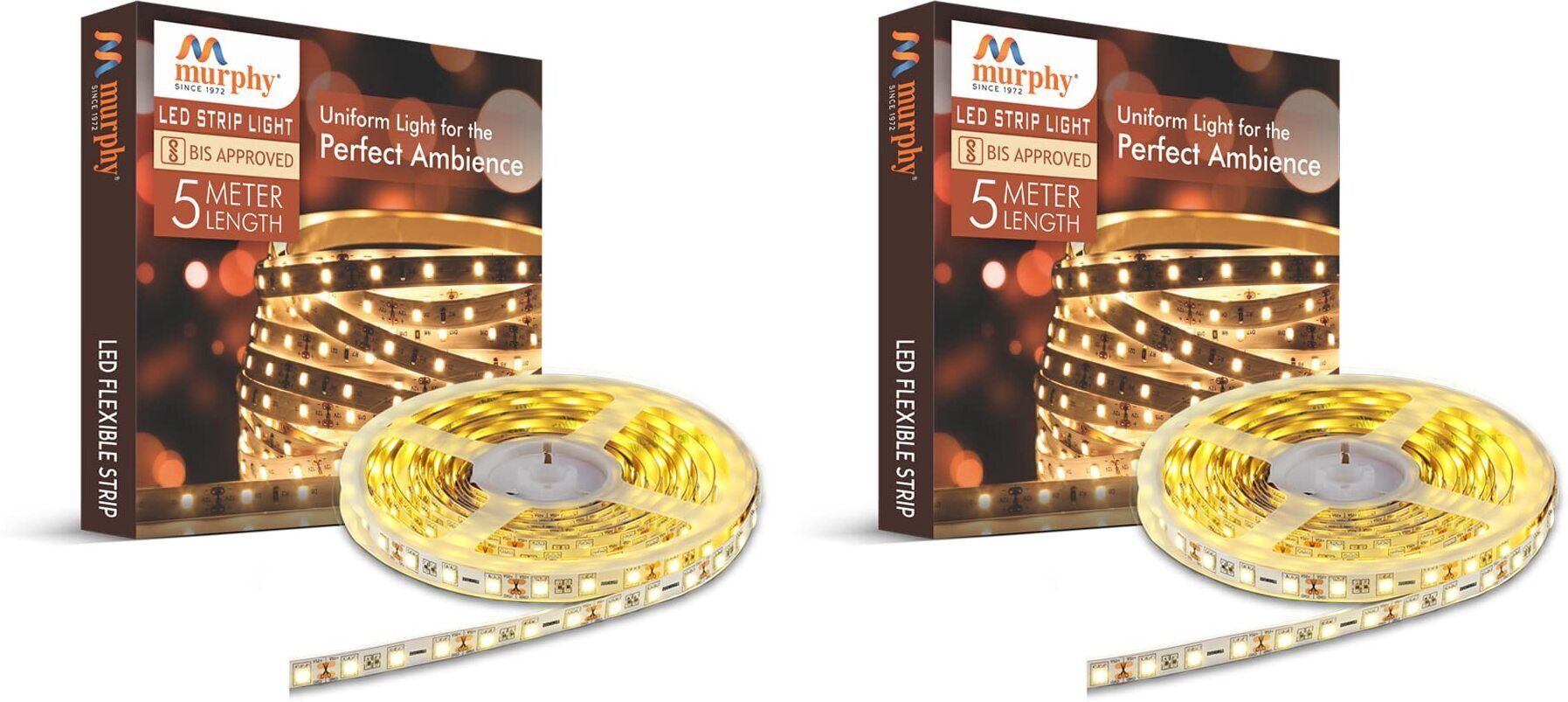 murphy 300 LEDs 5 m Yellow Steady Strip Rice Lights-picture-37