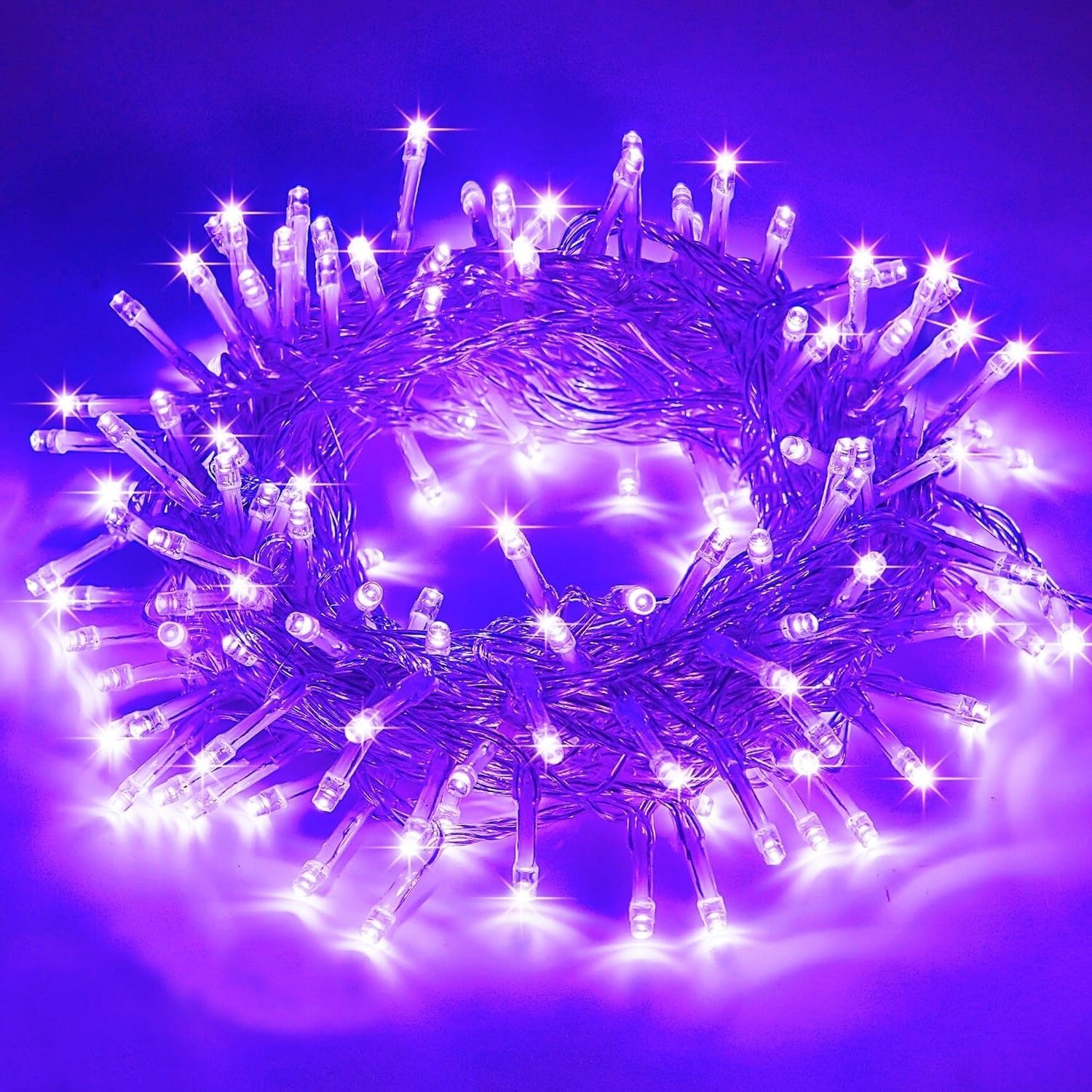 35 LEDs 3.8 m Purple Flickering String Rice Lights-image-1