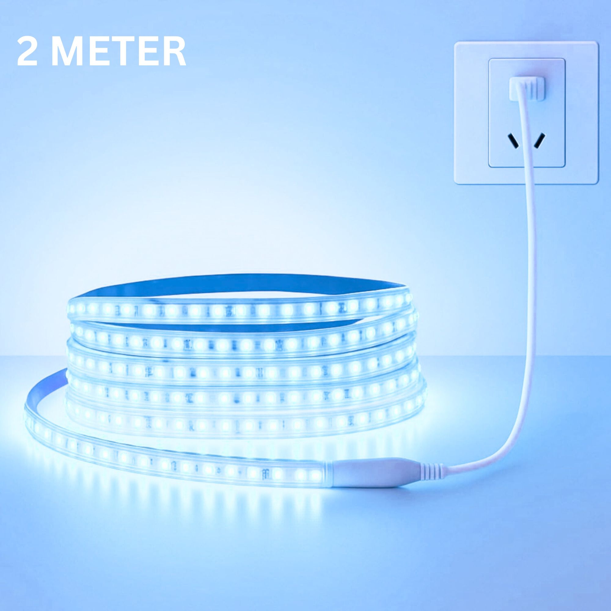 primescore 1200 LEDs 2 m Blue, White Steady Strip Rice Lights-picture-25